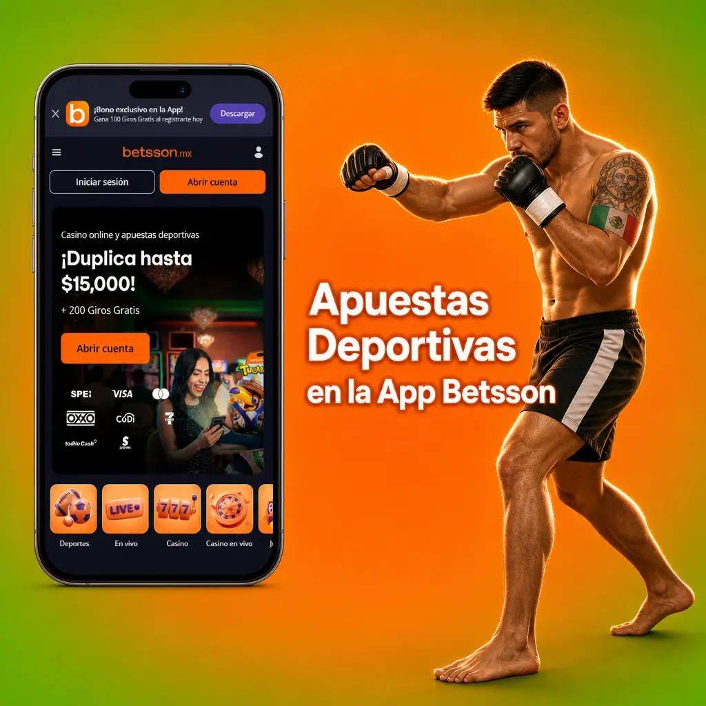 Apuestas deportivas en vivo y prepartido en la app Betsson: fútbol, box, NFL, MLB, NBA y más para usuarios en México